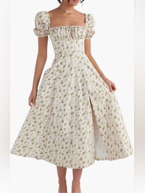 House of CB | Dresses | House Of Cb Naomi Olive Halter Midi Dress | Poshmark